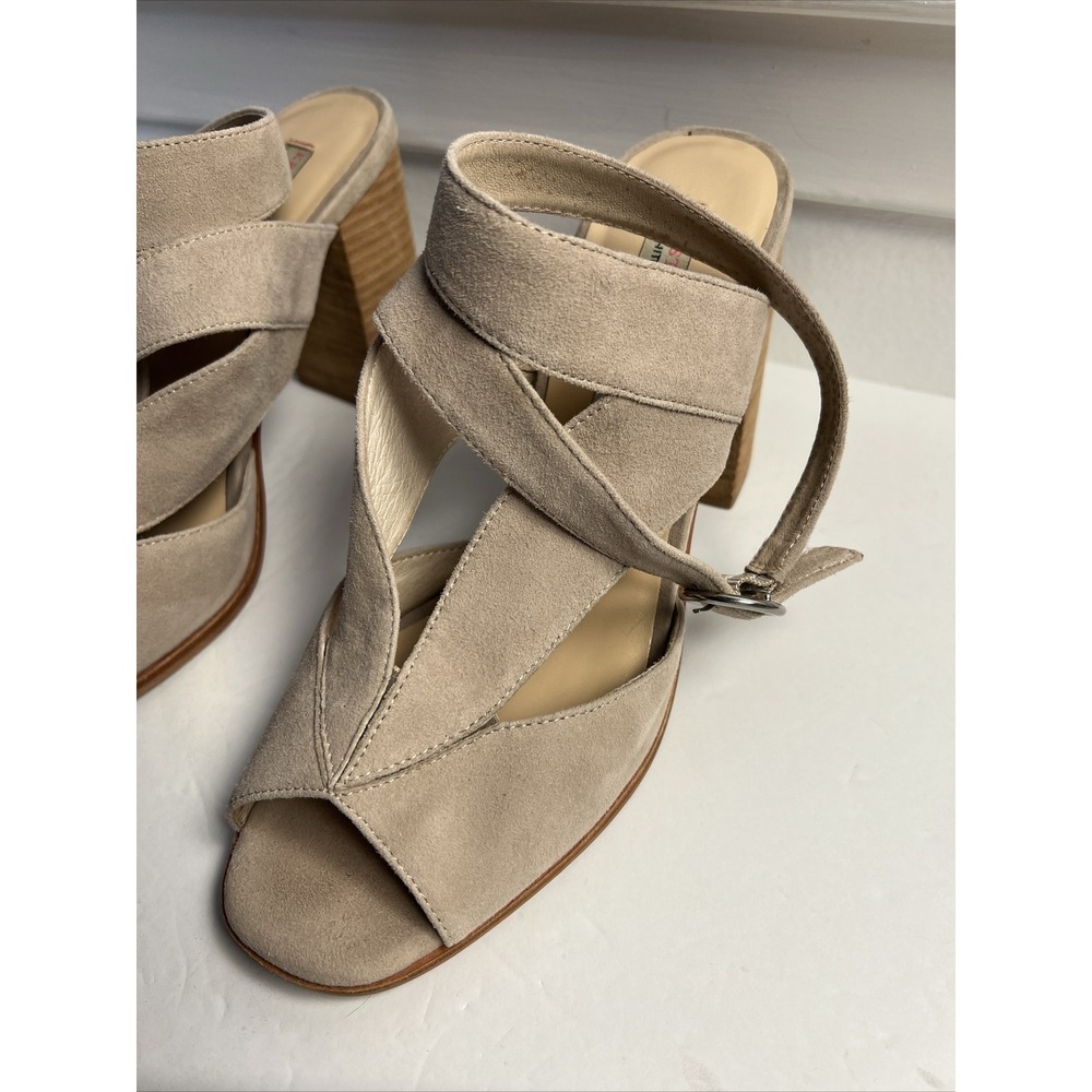 Kristen Cavallari By Chinese Laundry Laura Suede Chunky Heal Sandal Size 10 Y2K - Picture 2 of 8